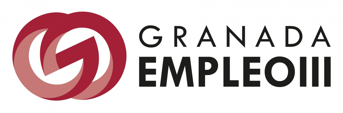 logotipo horizontal granada empleoIII granate negro